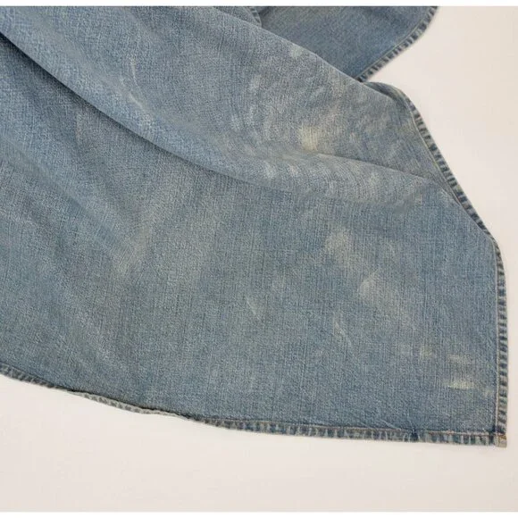 Ralph Lauren Collection long denim skirt sz 4 maxi train Spring 2003 - Picture 12 of 12